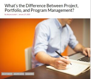 What’s the Difference Between Project, Portfolio, and Program Management?