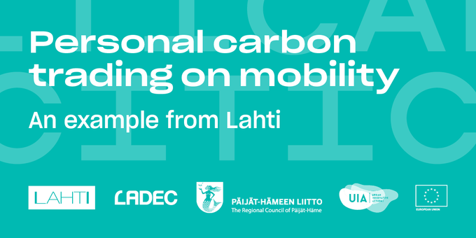 EWRC SIDE EVENT: PERSONAL CARBON TRADING ON MOBILITY - AN EXAMPLE FROM LAHTI