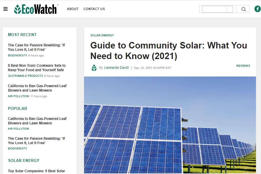 Guide to Community Solar - What You Need to Know 2021